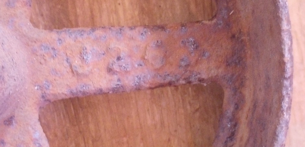 Antique Farm Implement Flat Belt Pulley Cast Iron