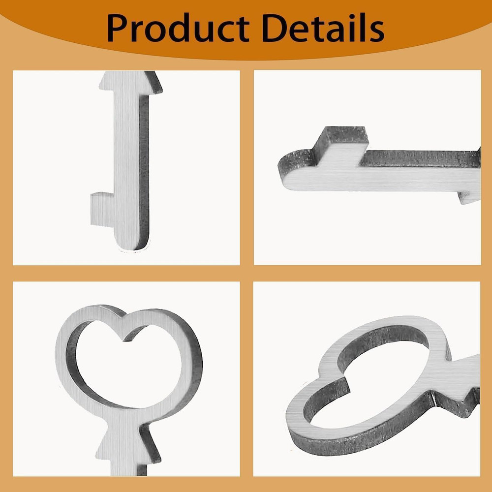 2 Pack Cedar Box Key for Lane Mini Keepsake & Jewelry Boxes Replacement Key