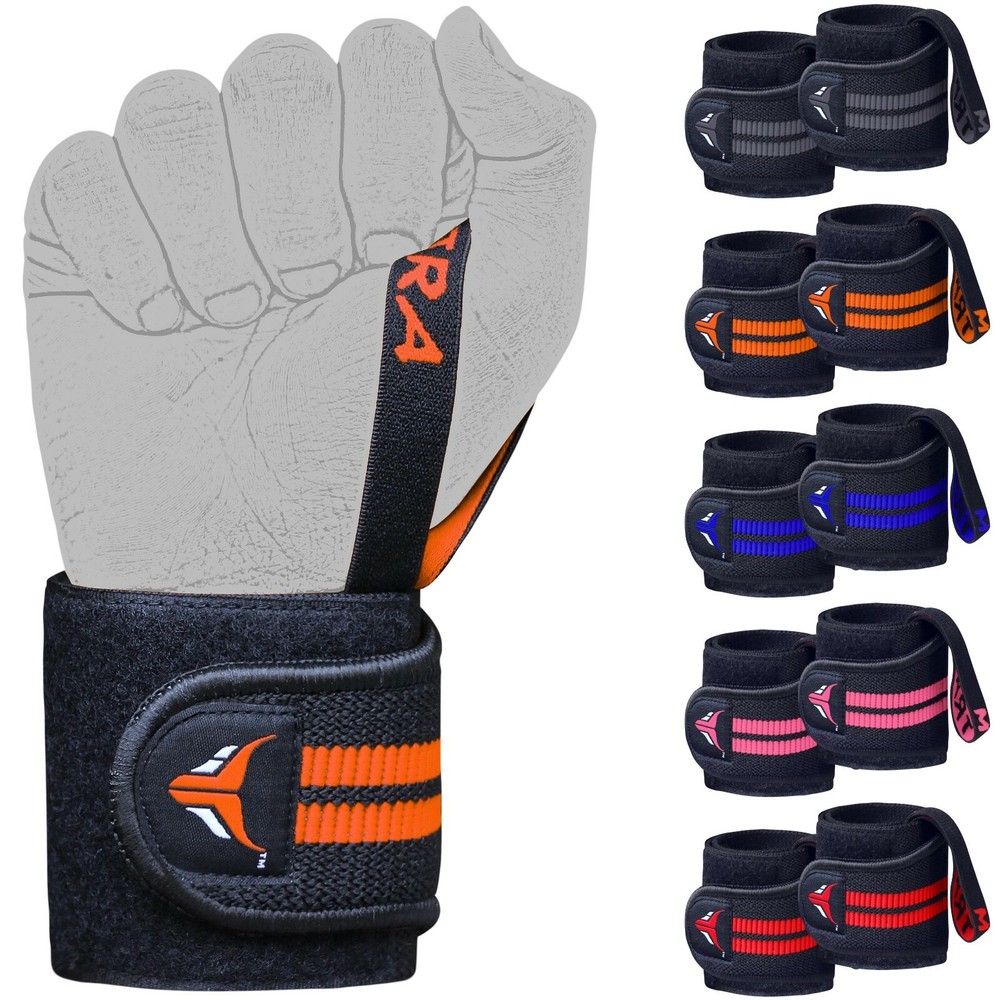 Mytra Fusion Elasticated Wrist Wraps with Thumb Loop SP1 for Training Workout