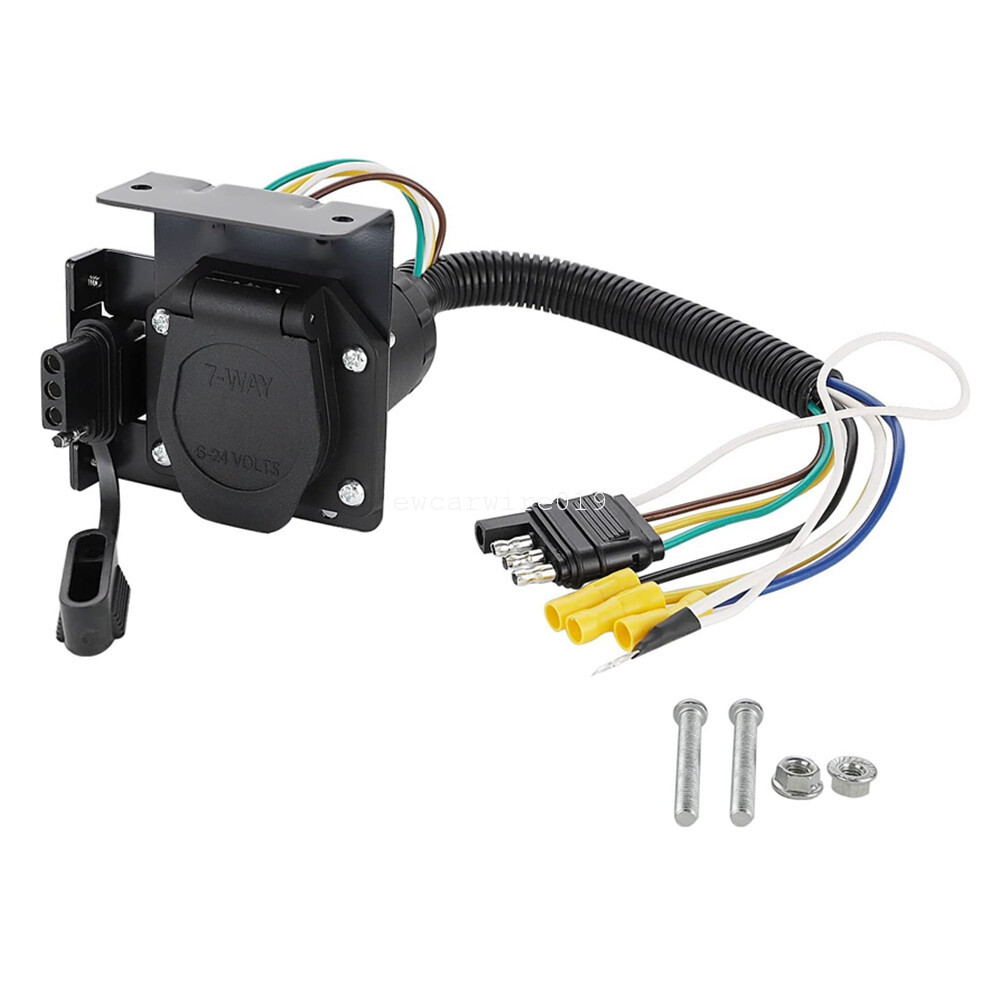 7 Way and 4 Pin Dual-Output Trailer Light Connector For  TOYOTA TACOMA  Tundra