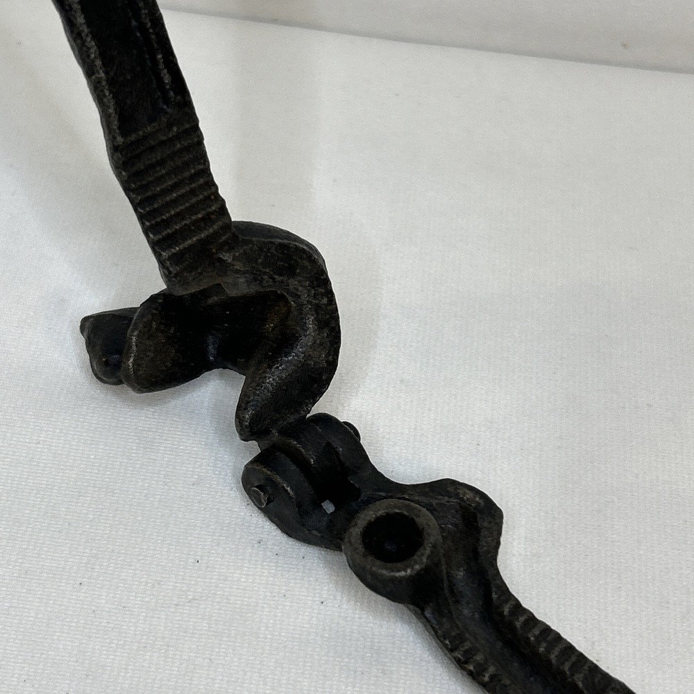 Vintage Cast Iron Hand Held Squirrel Figure Nut Cracker