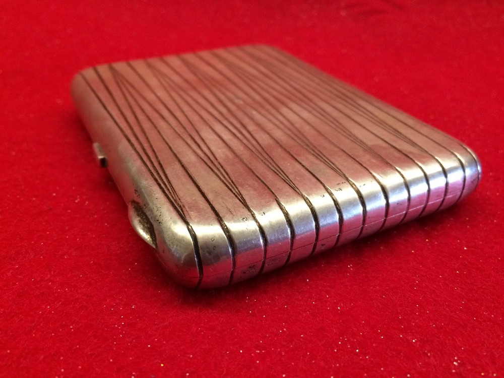 ANTIQUE RUSSIAN STERLING SILVER CIGARETTE CASE - 228 GRAM