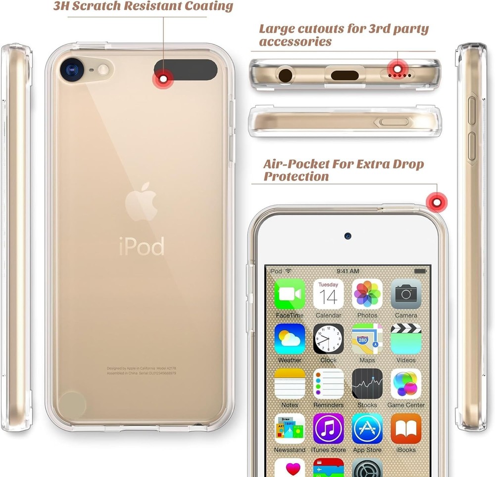 Clear iPod Touch Case with Screen Protectors