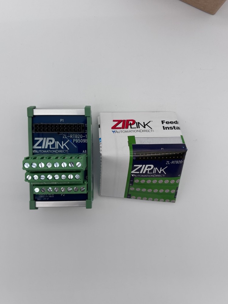ZIP Link ZL-RTB20-1 reduced-width feedthrough module, 24-pole Automation Direct