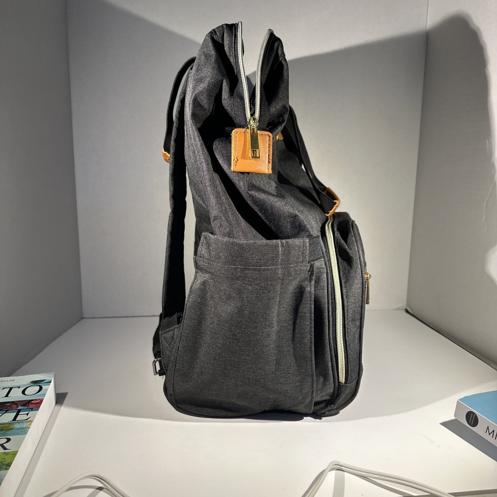 Teamoy Grey Brest Pump Large Backpack diaper bag