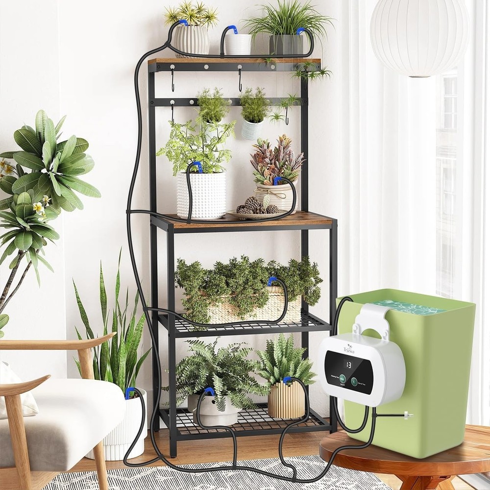 Automatic Watering System with Self Plant Watering Devices,Indoor Water Timer