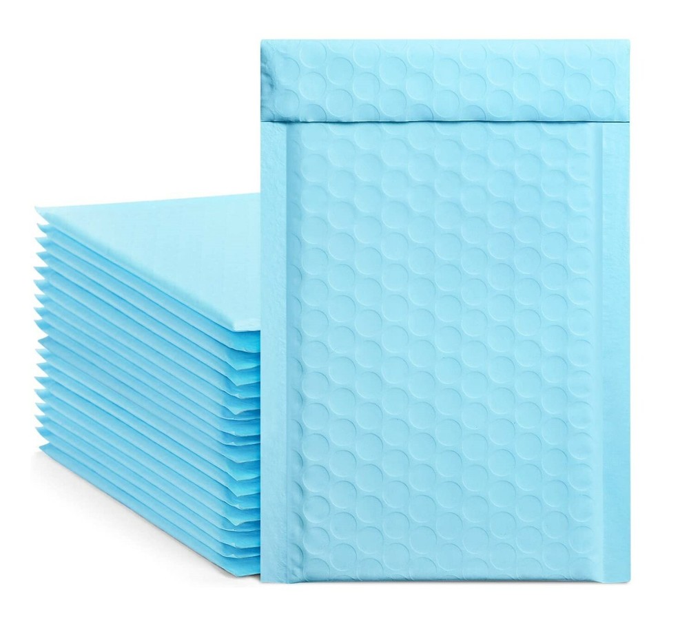 4x7.5'' Blue Poly Bubble Mailers Bags Mailer Padded Envelope High Quality
