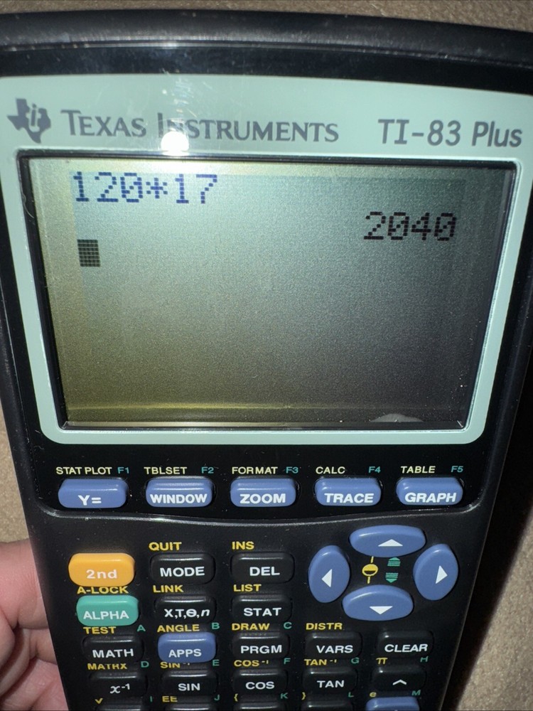 Texas Instruments TI-83 Plus Graphing Calculator Built In Statistical Functions