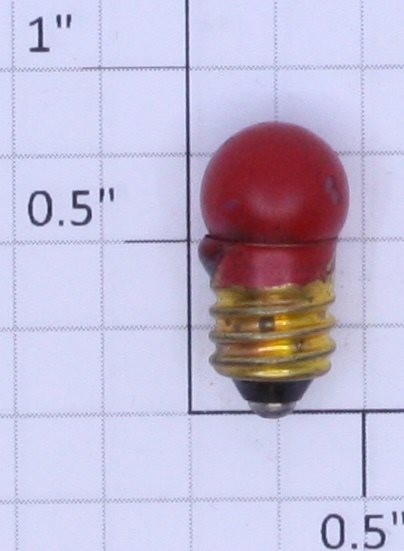Lionel 1447R 18 Volt Screw Base Red Translucent Light Bulb