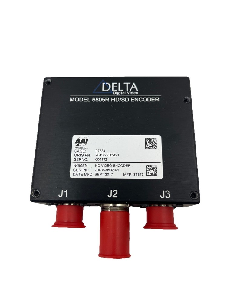 DELTA DIGITAL VIDEO ENCODER, 6805R H.264 HD/SD COMPACT / RUGGED, SMALL AIRCRAFT
