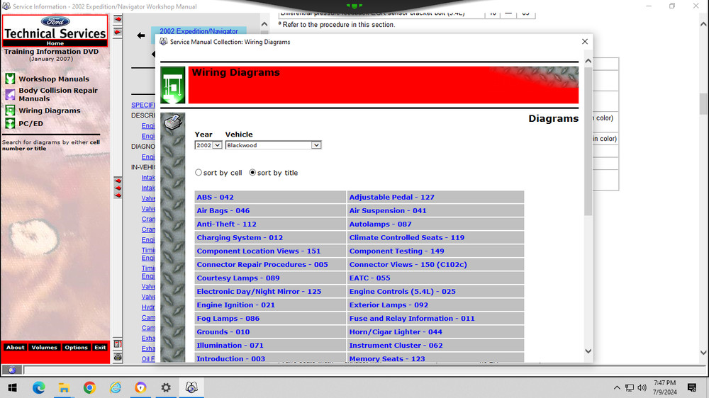 2002 Ford Thunderbird Service Repair Manual CD