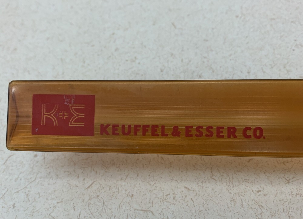 Vintage K&E Keuffel & Esser triangular Rulers Engineers Case Protector