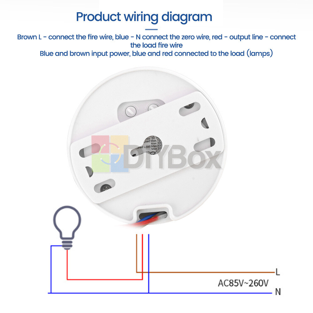 AC85-265V Smart Human Infrared Sensor Switch PIR Motion Ceiling Sensor Switch