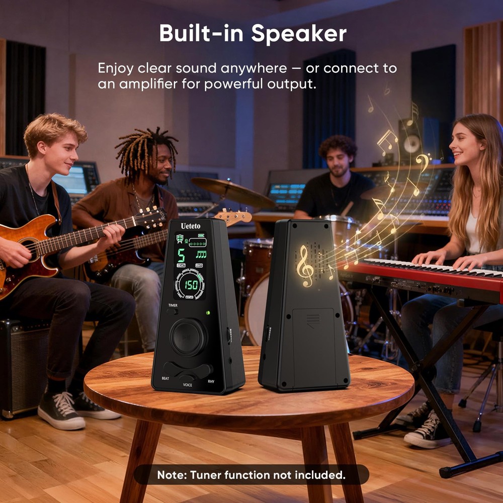 Digital Metronome with Timer Volume Control for Musicians and Practice