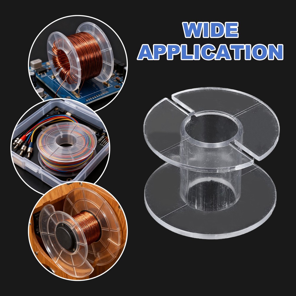 10pcs Speaker Crossover Bobbin Spools Coil, 39x26mm ABS Empty Spools