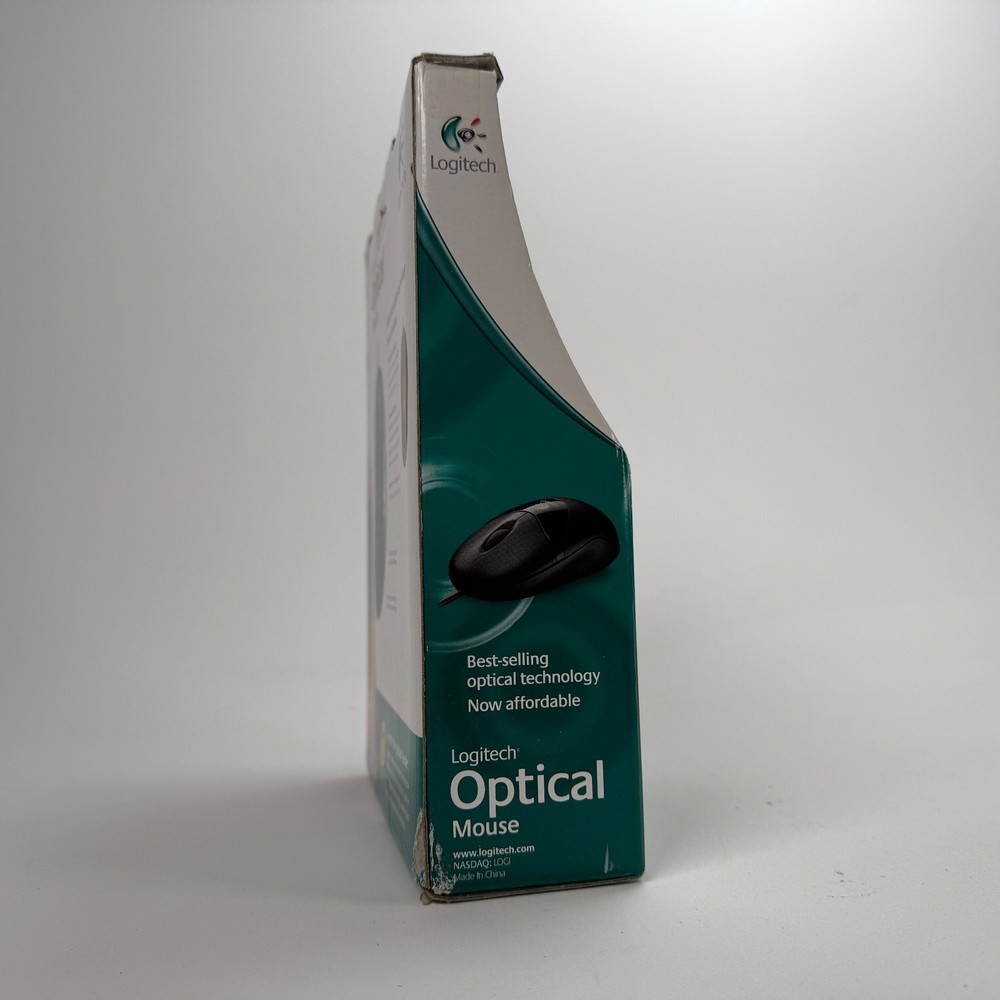 Logitech Optical 3 Button Mouse PC Mac 931145-0403 Vintage Computing NOS
