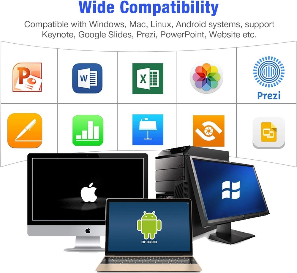 RING Presentation Clicker Wireless Presenter USB Powerpoint Clicker Remote