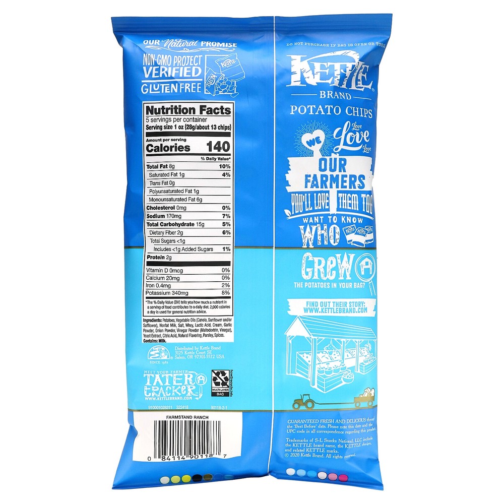 Potato Chips, Farmstand Ranch, 5 oz (141 g)