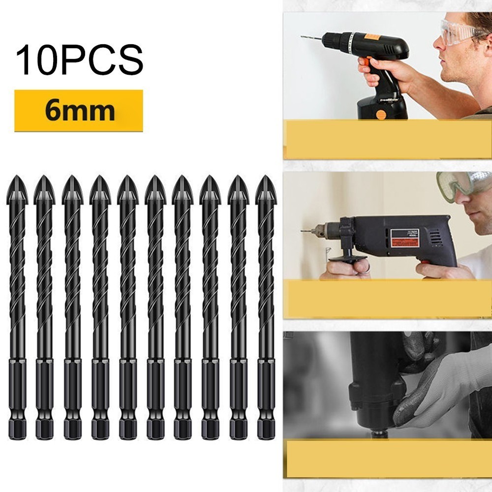 Tile Drill Bit 6mm Sharpened For Tile Brick Glass Kit Marble Mirrors Set Tools