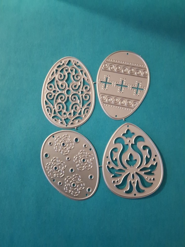 Metal Dies EASTER EGGS 4 Dies