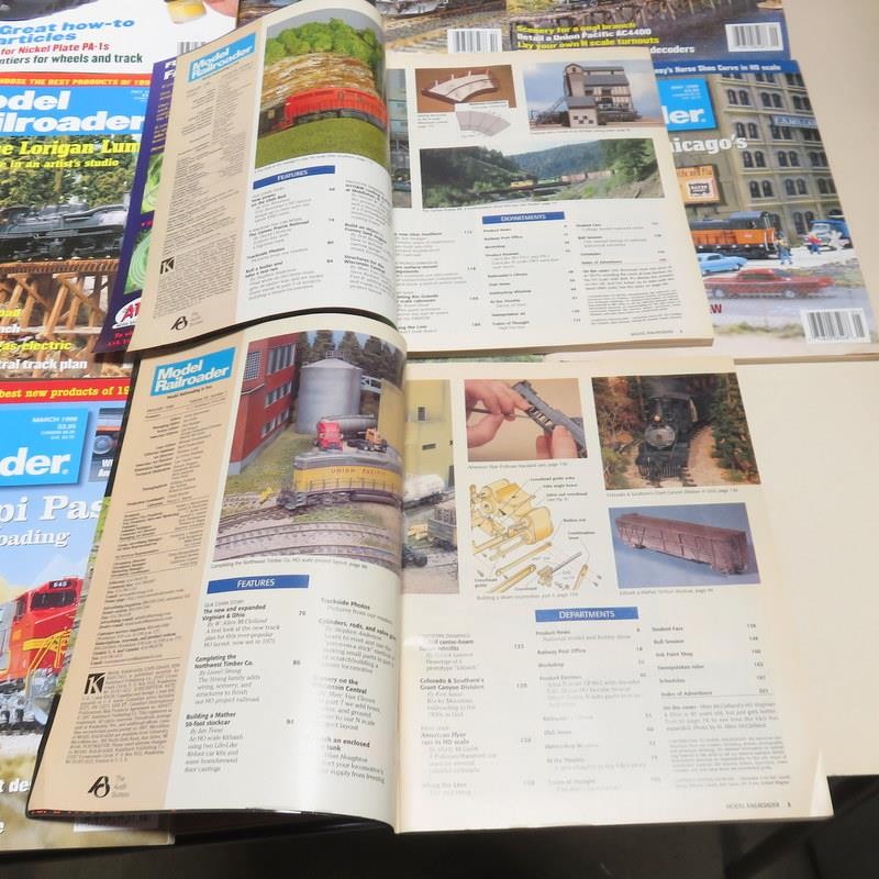 Model Railroader Magazine Complete Year 1998 - 12 Issues