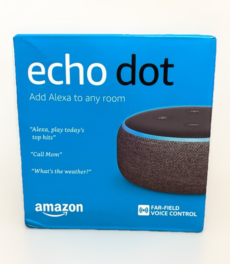 Amazon Echo Dot (3rd Generation) Smart Speaker - Charcoal