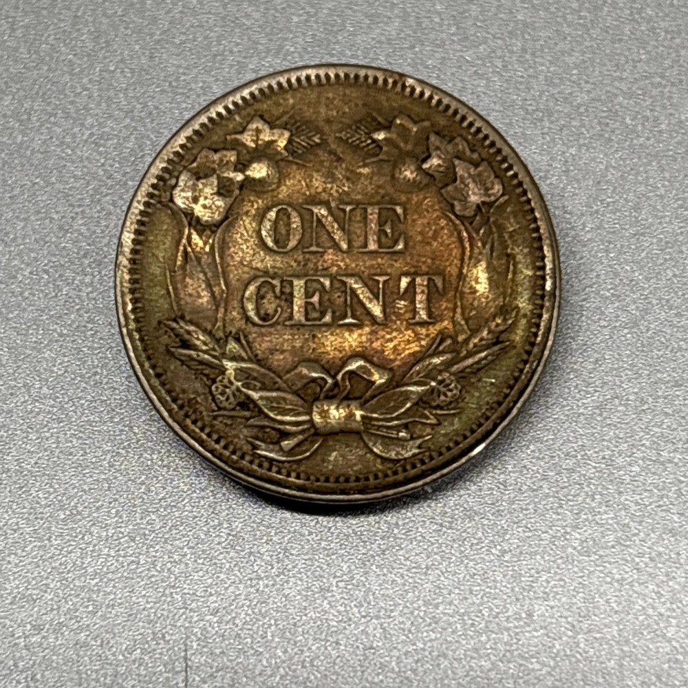 1858 Small Letters Flying Eagle Cent Penny XF+ E120 AWPY