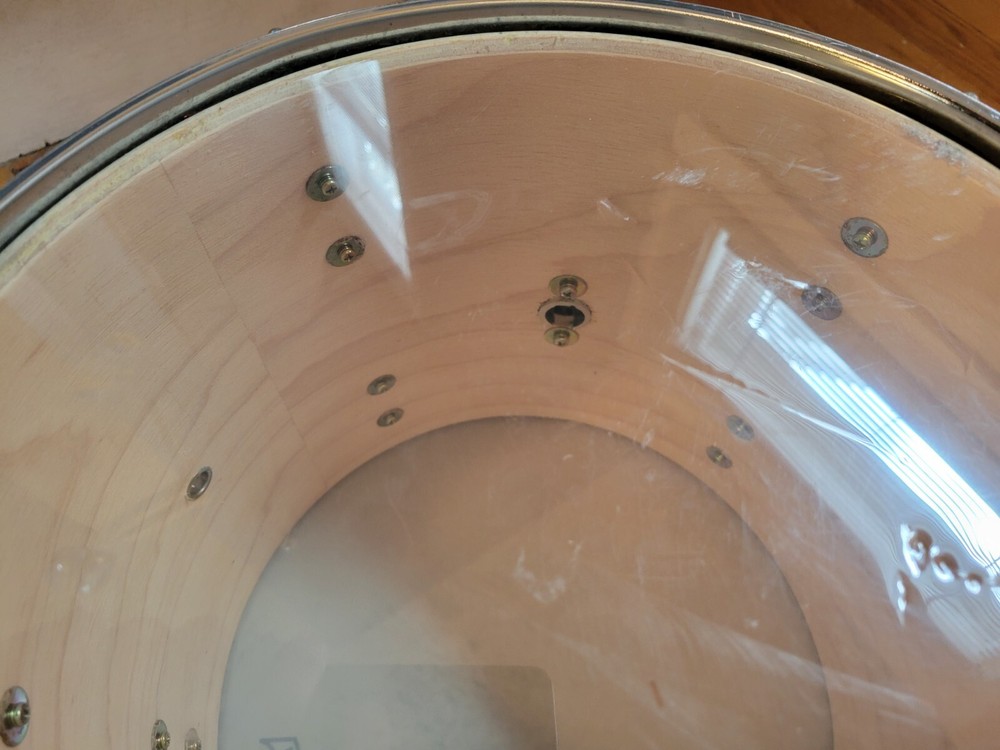 🔥🔥16” Floor Tom & 14" Mount Tom Maroon Check 📸 🔥🔥