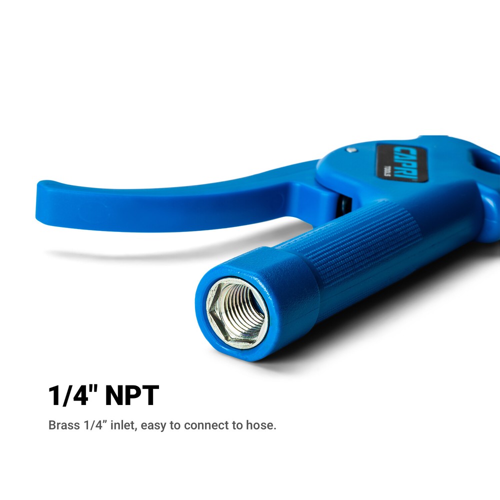 Capri Tools 5" Air Blow Gun with Rubber Tip