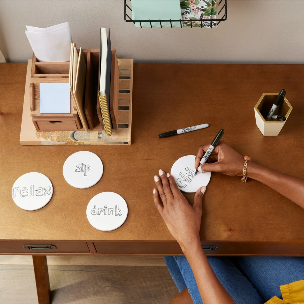 Sharpie Markers Sharpie Permanent Fine Point, Black, 12 Count