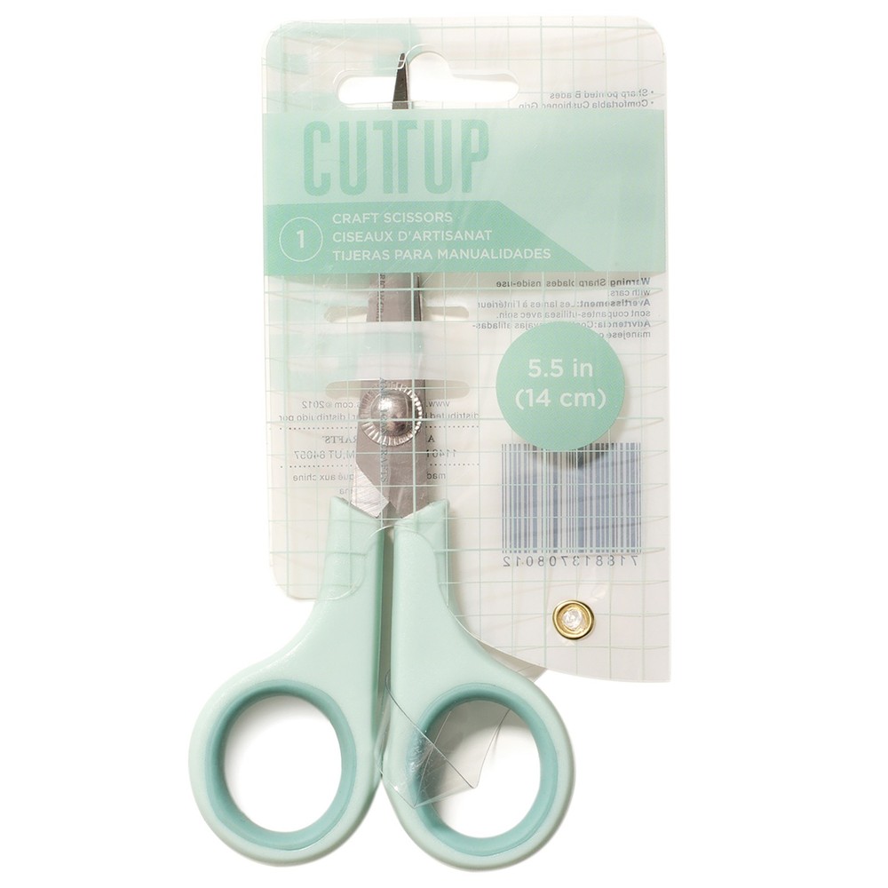 Cutup Fine Tip Craft Scissors 5.5"-Mint
