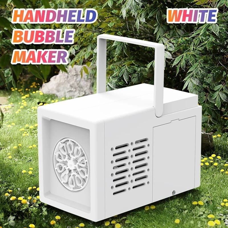 10 Hole Fully Automatic Bubble Blowing Handheld Electric Bubble Machine ToyBlack