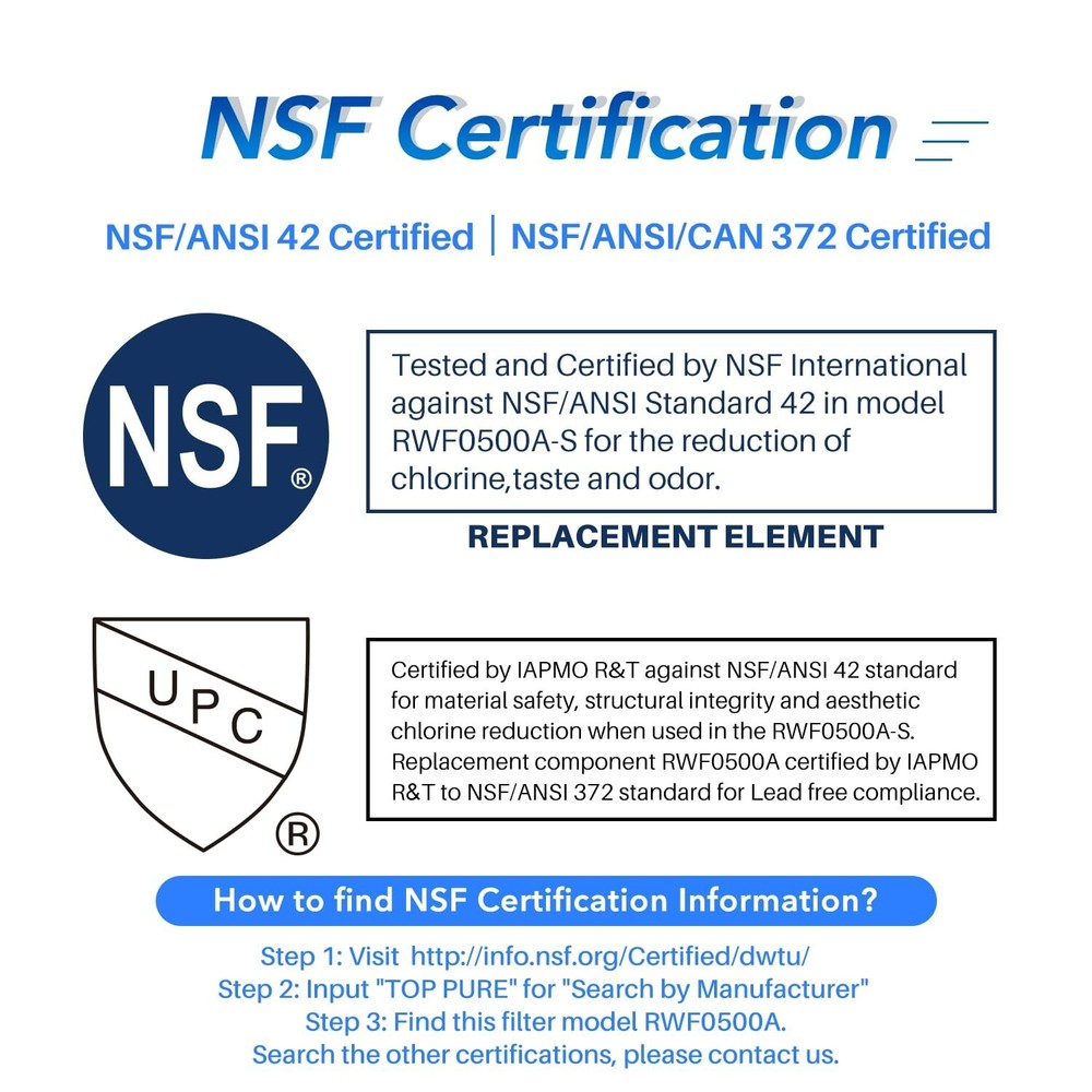 ICEPURE 4396508 Refrigerator Water Filter Replacement for 4396510, NL300