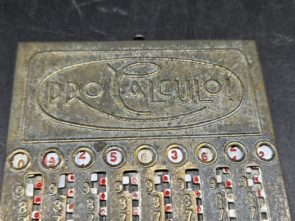 Pro Calculo! Vintage Calculator Pocket Adding Machine
