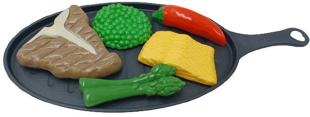 Play Food Steak & Salmon Sizzle Platter