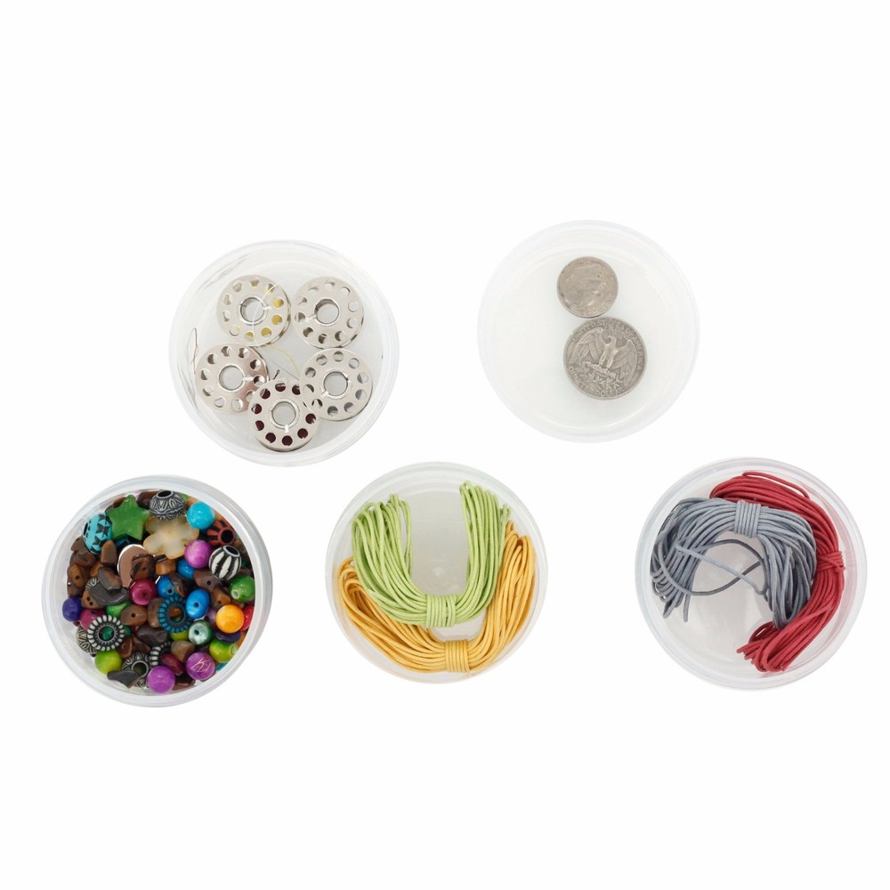Storage Container Impact Resistant Stackable Clear Containers 5 For Beads Crafts