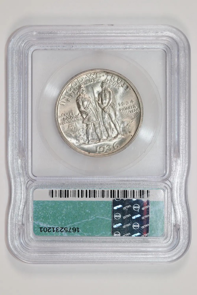 1936-D BOONE COMMEMORATIVE HALF DOLLAR ICG MS63