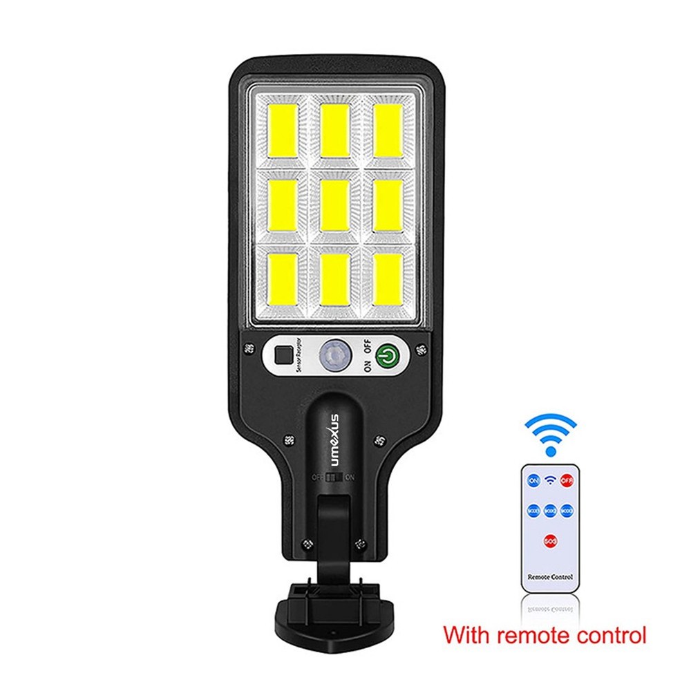 4x- Solar Motion Sensor Light 180° Adjustable Panel IP65 3 Lighting Modes