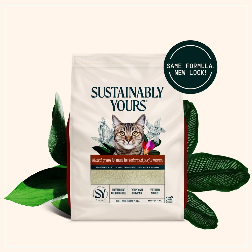 Natural Cat Litter, MixedGrain Formula, Exceptional Clumping & Odor Control, ...