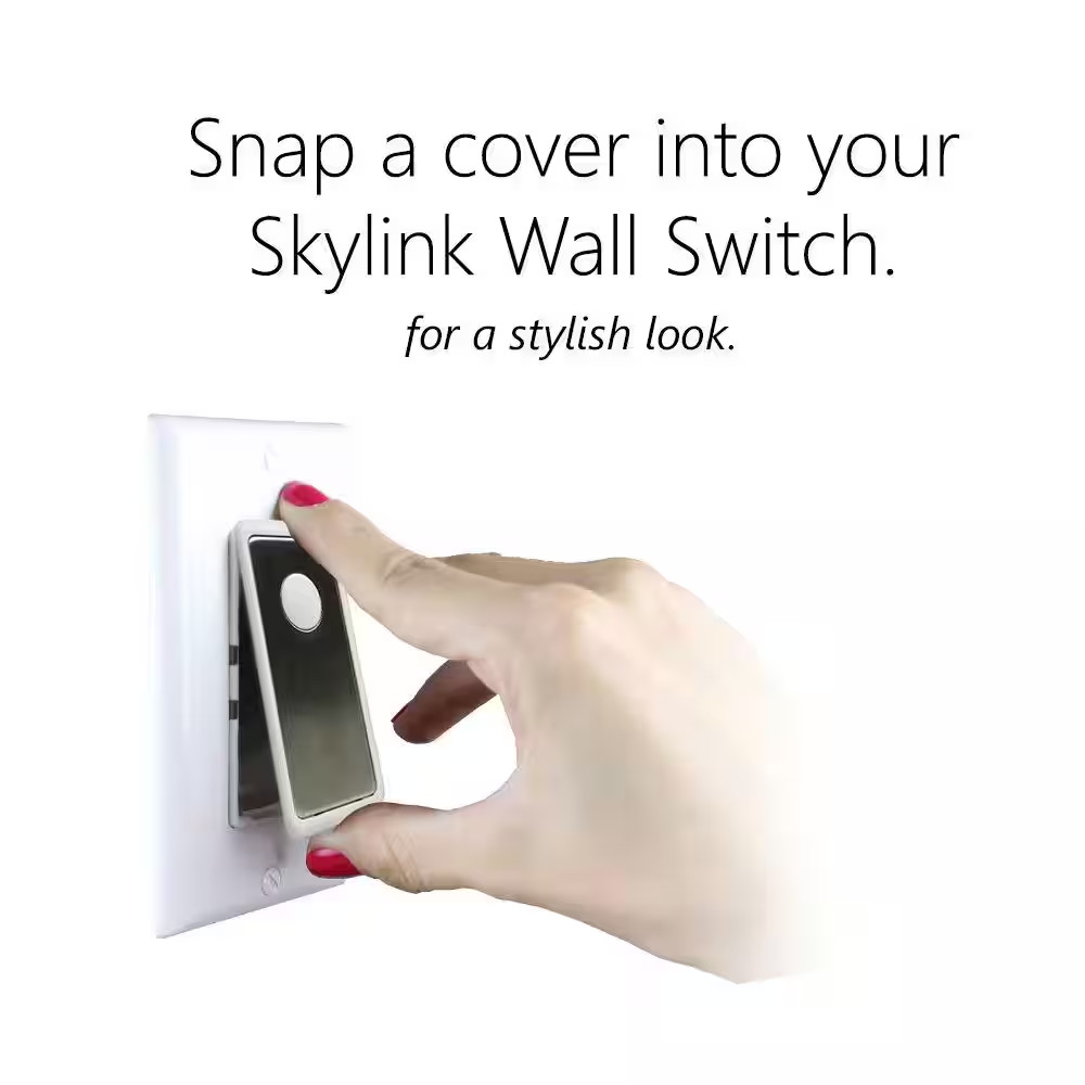 Decorative Snap-On Cover for Wall Switch Receiver