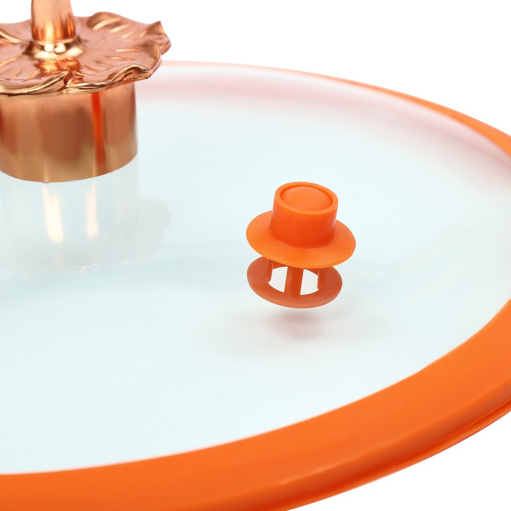 Micro Pressure Cooker - Pumpkin Shape, 8L Capacity, Non-Stick Design