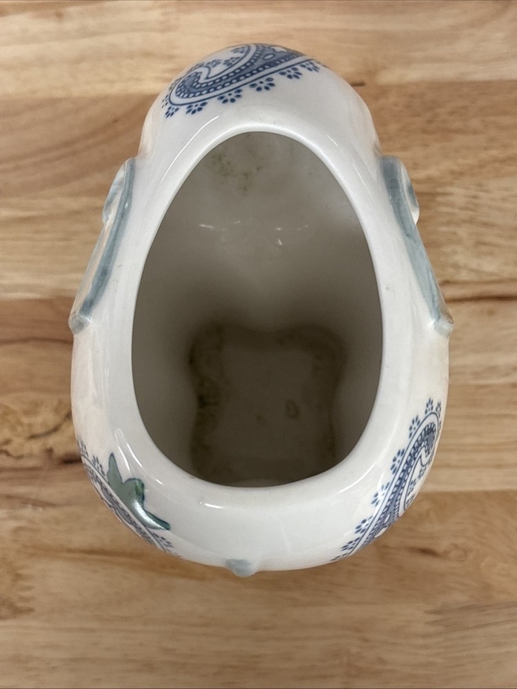 Elephant Planter Hand Painted Good Luck 7”
