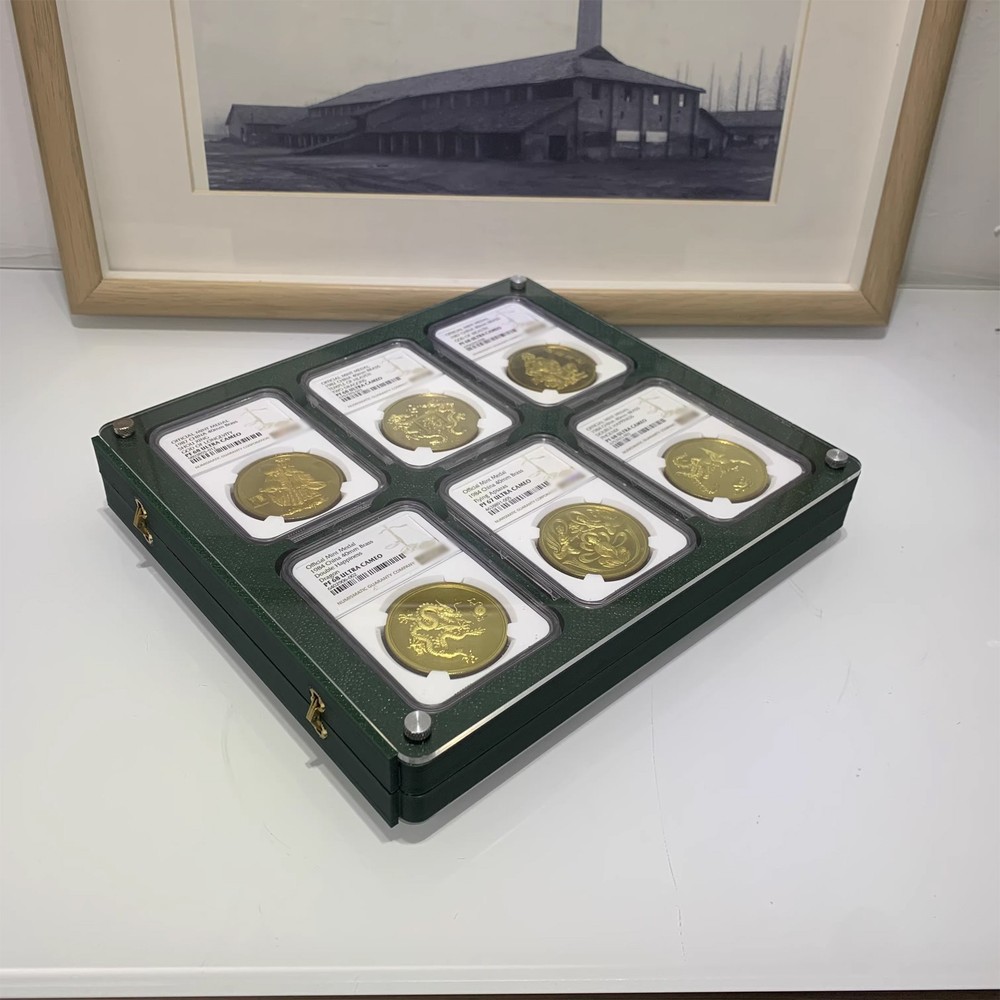 Dual-Panel Acrylic Display Stand Case Holder for NGC Graded Coin Storage Box