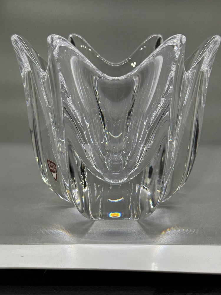 Vintage Orrefors Crystal Bowl Signed