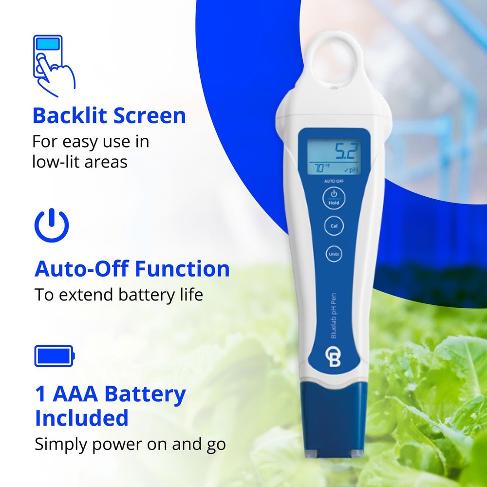 pH Pen - ± 0.1 pH Accurate, Durable Double Junction Probe, Waterproof & Float...