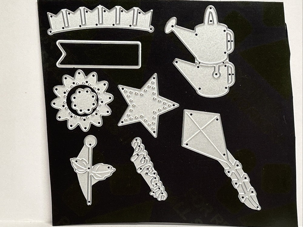 Lori Whitlock Thinlits 9 Dies Summer Embellishments Kite Sun 663189