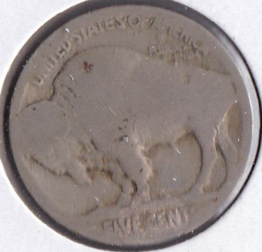 1919 Buffalo Nickel Acid Dated L6