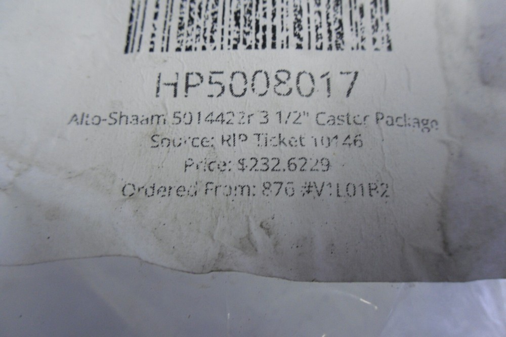 Alto-Shaam 5014422r 3 1/2" Caster Package