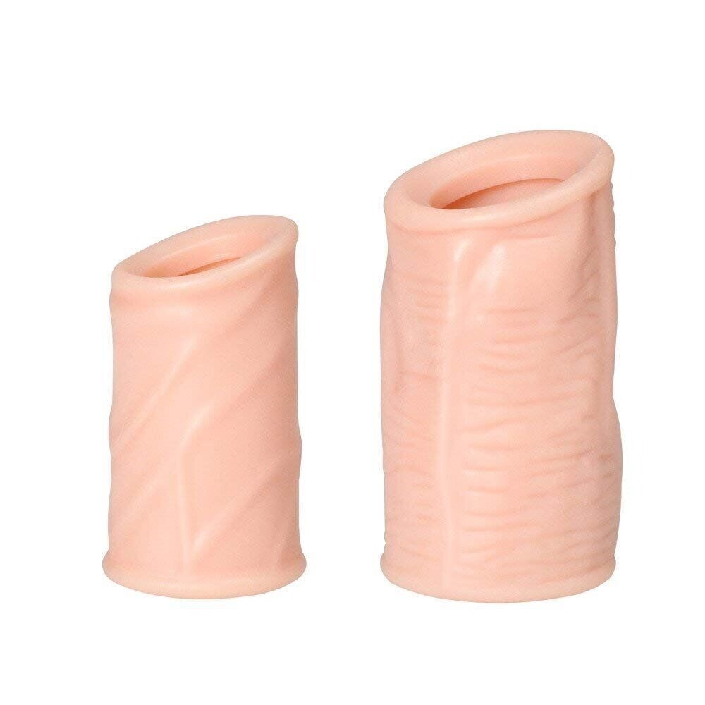 S+L Reusable Delayed Ejaculation Bigger Glans Penis Enlarger Sleeve Extender