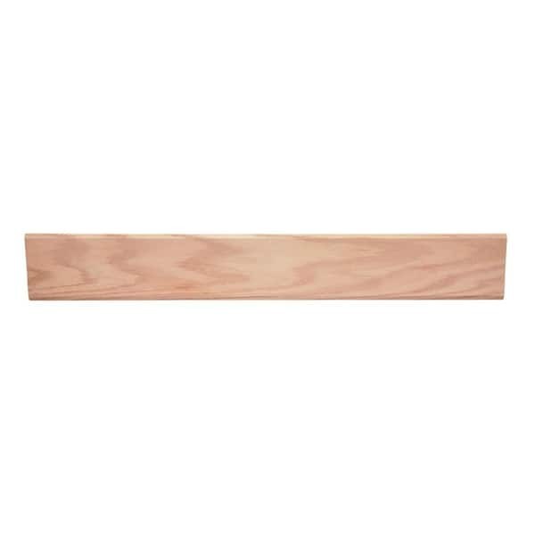 3 ft. Interior Door Threshold, Solid Oak 5" W x 1/2" D, Flat Top, Low Profile